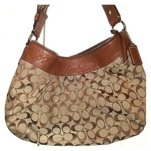 Coach signature hobo